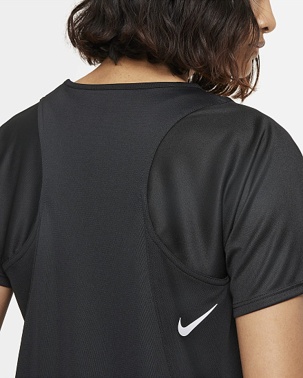 Футболка женская Nike Dri-Fit Race Black - Фото 7 большая