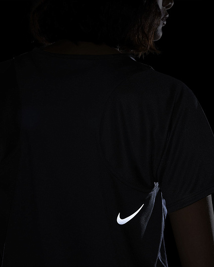 Футболка женская Nike Dri-Fit Race Black - Фото 9 большая