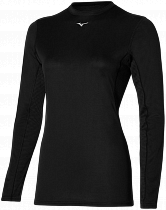 Лонгслив женский Mizuno Mid Weight-L Crew Black