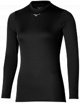Лонгслив женский Mizuno Mid Weight Crew Black