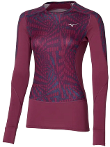 Лонгслив женский Mizuno Virtual Body G4 Crew Violet Quartz