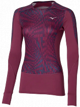 Лонгслив женский Mizuno Virtual Body G4 Crew Violet Quartz