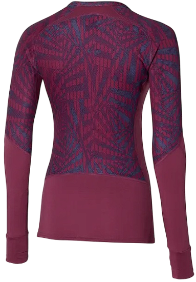 Лонгслив женский Mizuno Virtual Body G4 Crew Violet Quartz - Фото 2 большая