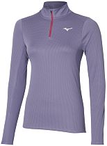 Лонгслив женский Mizuno Dryaeroflow Ls Hz Cadet