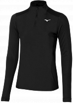 Лонгслив женский Mizuno Hybrid Ls Black