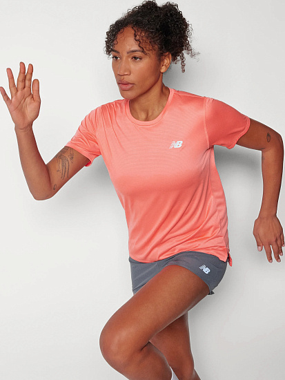 Футболка женская New Balance Sport Essentials Drift Red - Фото 6 большая