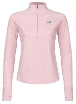 Лонгслив женский New Balance NB Harmony Half Zip Rose Sugar