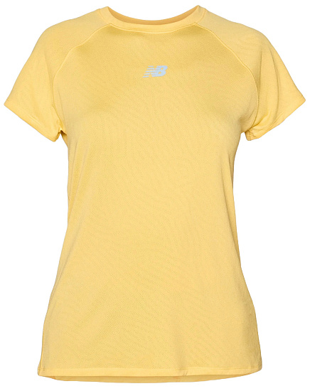 Футболка женская New Balance Seasonal Jacquard Clementine - Фото 1 большая