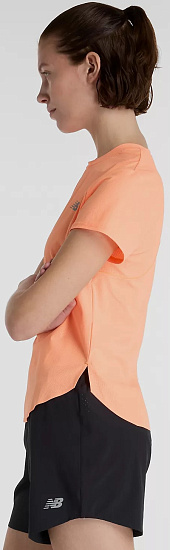 Футболка женская New Balance Race Day Ultra Light Hot Mango - Фото 2 большая