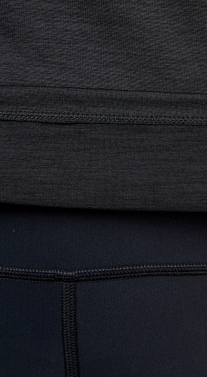 Футболка женская Mizuno Impulse Core LS Чер - Фото 8 большая