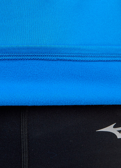 Лонгслив женский Mizuno Warmalite HZ Синий - Фото 8 большая