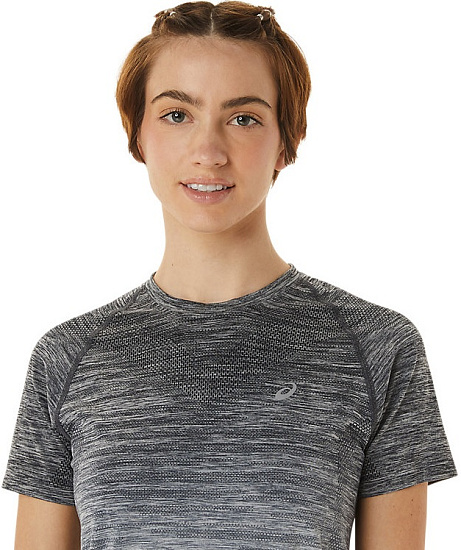 Футболка женская ASICS Seamless Top Carrier Grey - Фото 6 большая