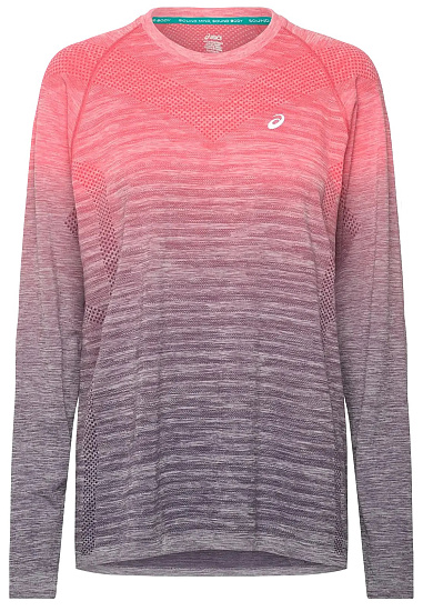 Лонгслив женский ASICS Seamless Top Coral Reef/Greyish Purple - Фото 1 большая