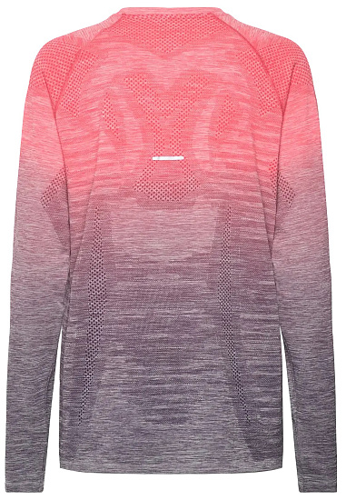 Лонгслив женский ASICS Seamless Top Coral Reef/Greyish Purple - Фото 2 большая