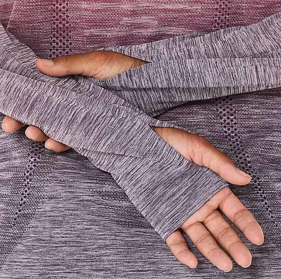 Лонгслив женский ASICS Seamless Top Coral Reef/Greyish Purple - Фото 8 большая