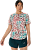 Футболка женская ASICS Road All Over Print Top Birch - Фото 3 малая