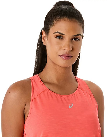 Майка женская ASICS Road Tank Coral Reef - Фото 6 большая