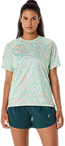 Футболка женская ASICS Road Lite-Show Top Oasis Green/Multicolour