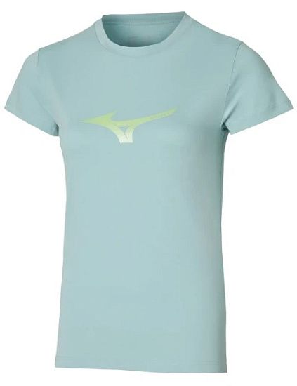 Футболка женская Mizuno Athletics RB Cloud Blue - Фото 1 большая
