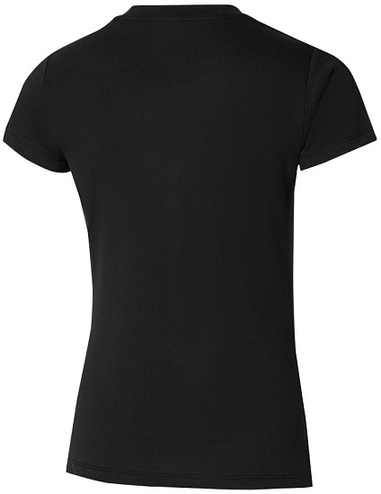 Футболка женская Mizuno Athletics RB Black - Фото 2 большая
