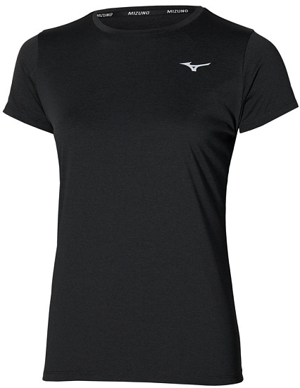 Футболка женская Mizuno Impulse Core Black - Фото 1 большая