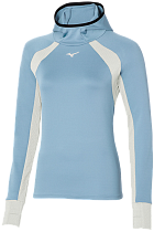 Лонгслив женский Mizuno Warmalite Hooded Ls Glacier Lake