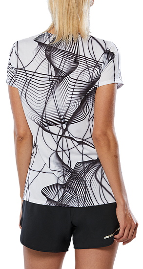 Футболка женская Mizuno Graphic White - Фото 4 большая