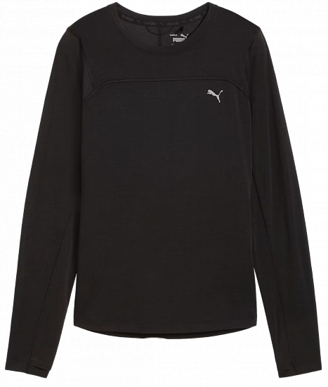 Лонгслив женский Puma Seasons Tech Wool Ls Black - Фото 1 большая