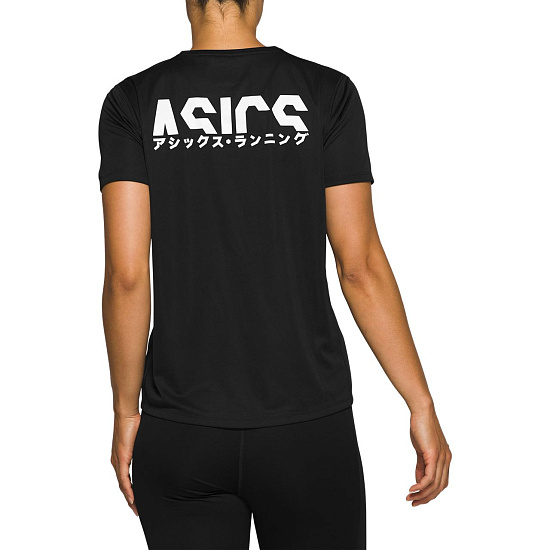 Футболка женская ASICS Katakana Ss Performance Black - Фото 2 большая