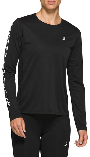 Футболка женская ASICS Katakana LS Performance Black - Фото 1 большая