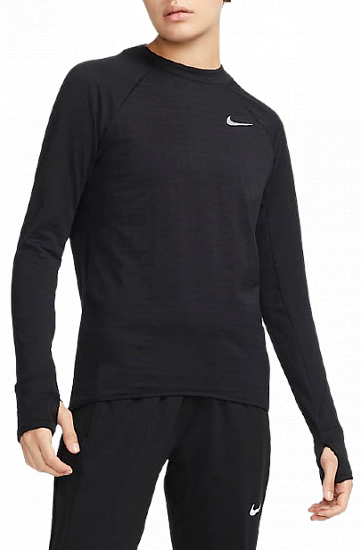 Футболка женская Nike Therma-FIT Element Crew Black - Фото 1 большая