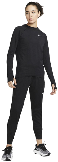 Футболка женская Nike Therma-FIT Element Crew Black - Фото 2 большая