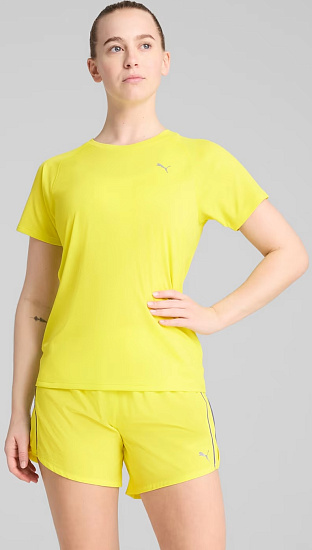 Футболка женская Puma Run Velocity Lemon Sherbert - Фото 3 большая