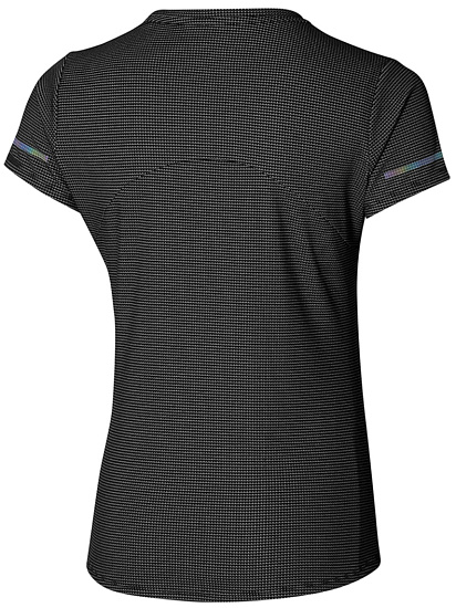 Футболка женская Mizuno Daf Dope Dyed Black - Фото 2 большая