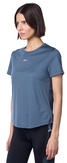 Футболка женская Reebok Running Speedwick Голубой - Фото 3 большая