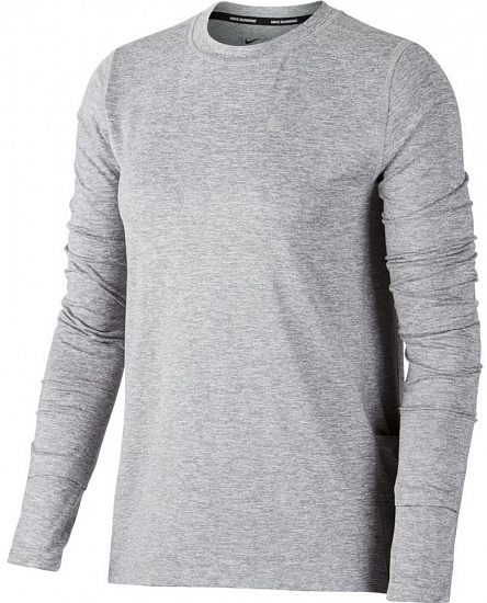 Футболка женская Nike Element Crew Grey - Фото 1 большая