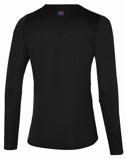 Футболка женская Mizuno Two Loop 88 Tee Black - Фото 2 большая