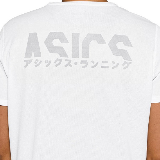 Футболка женская ASICS Katakana Ss Brilliant White - Фото 5 большая