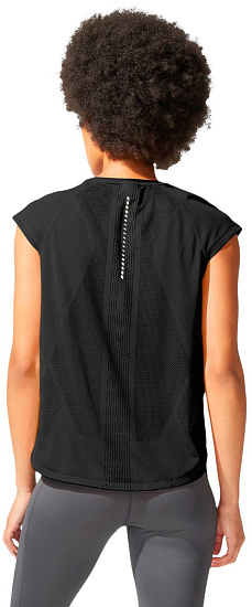 Майка женская ASICS Ventilate Crop Performance Black - Фото 3 большая