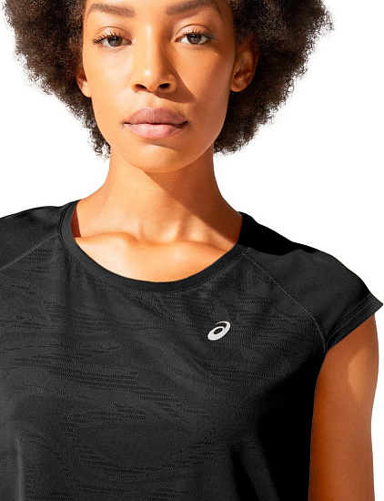 Майка женская ASICS Ventilate Crop Performance Black - Фото 4 большая