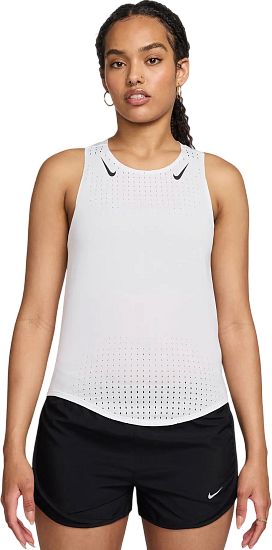 Майка женская Nike Aeroswift Dri-FIT Adv White/Black - Фото 1 большая