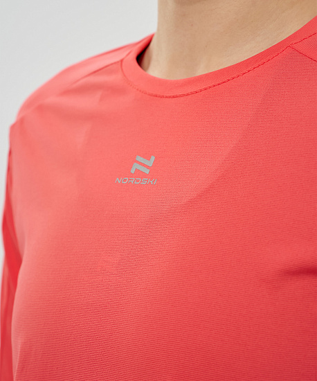 Лонгслив женский Nordski Upcast Grapefruit - Фото 5 большая