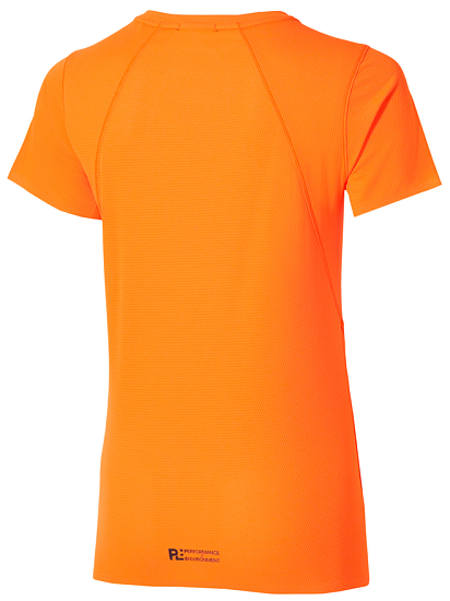 Футболка женская Mizuno Tech Light Daf SS Tangelo - Фото 2 большая