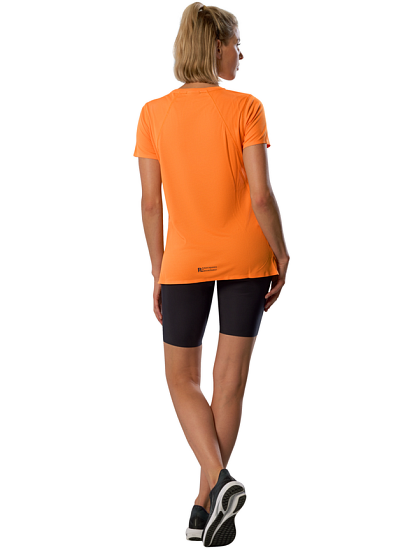 Футболка женская Mizuno Tech Light Daf SS Tangelo - Фото 6 большая