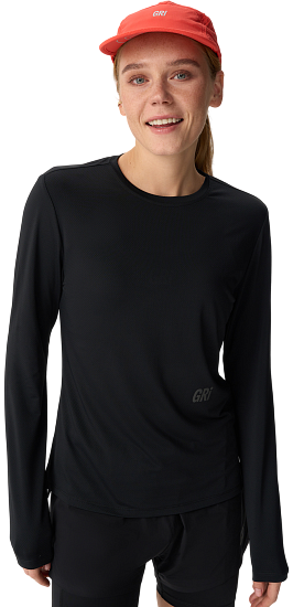 Лонгслив женский GRI Лето Чёрный - Фото 1 большая