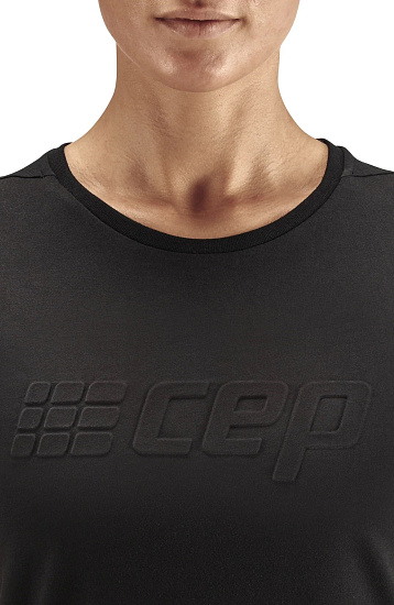 Футболка женская CEP CH811W лого чёрный - Фото 5 большая