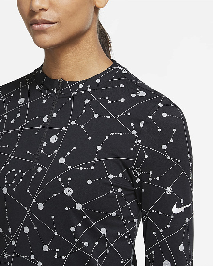 Футболка женская Nike Element Flash Black/Reflective Silver - Фото 4 большая