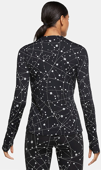 Футболка женская Nike Element Flash Black/Reflective Silver - Фото 6 большая