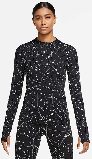 Футболка женская Nike Element Flash Black/Reflective Silver - Фото 7 большая
