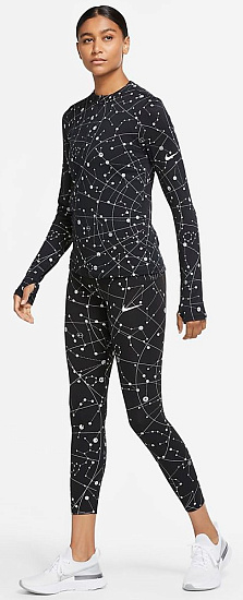 Футболка женская Nike Element Flash Black/Reflective Silver - Фото 8 большая